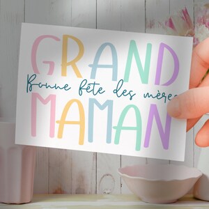 Mother's Day card for Grandma to print from home with DIY envelope included.