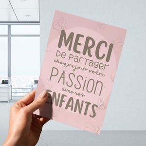 Pour remercier l'enseignant de votre enfant - Carte de remerciements et d'appréciation à télécharger et imprimer