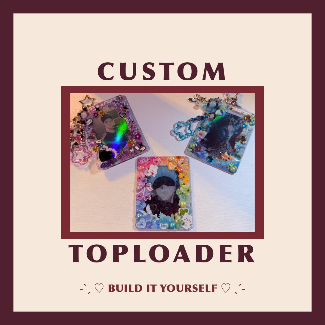 Custom Decorated Toploader | Character/celebrity | Build Your Own - Etsy