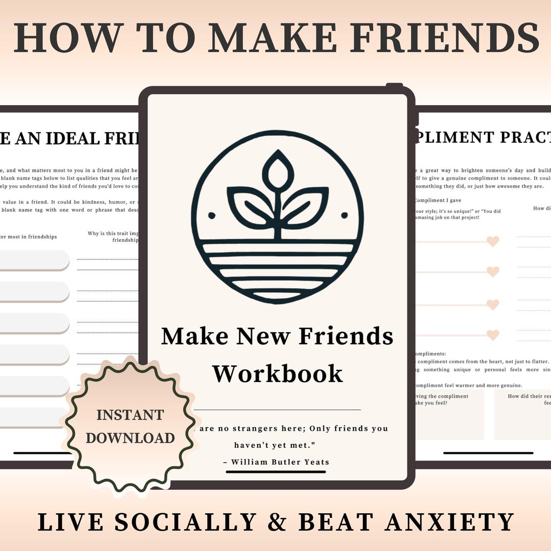 Friendship Workbook: Meaningful Connections, Social Skills, Digital ...