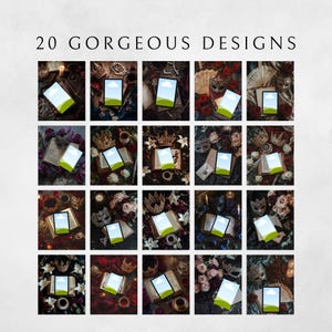 May include: 20 digital designs featuring a variety of backgrounds and textures. Each design includes a blank rectangle for adding text or images. The designs are perfect for creating social media graphics, invitations, or other digital projects.