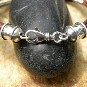 Saltwater Pearls,Leather and Sterling Silver Bracelet image 4