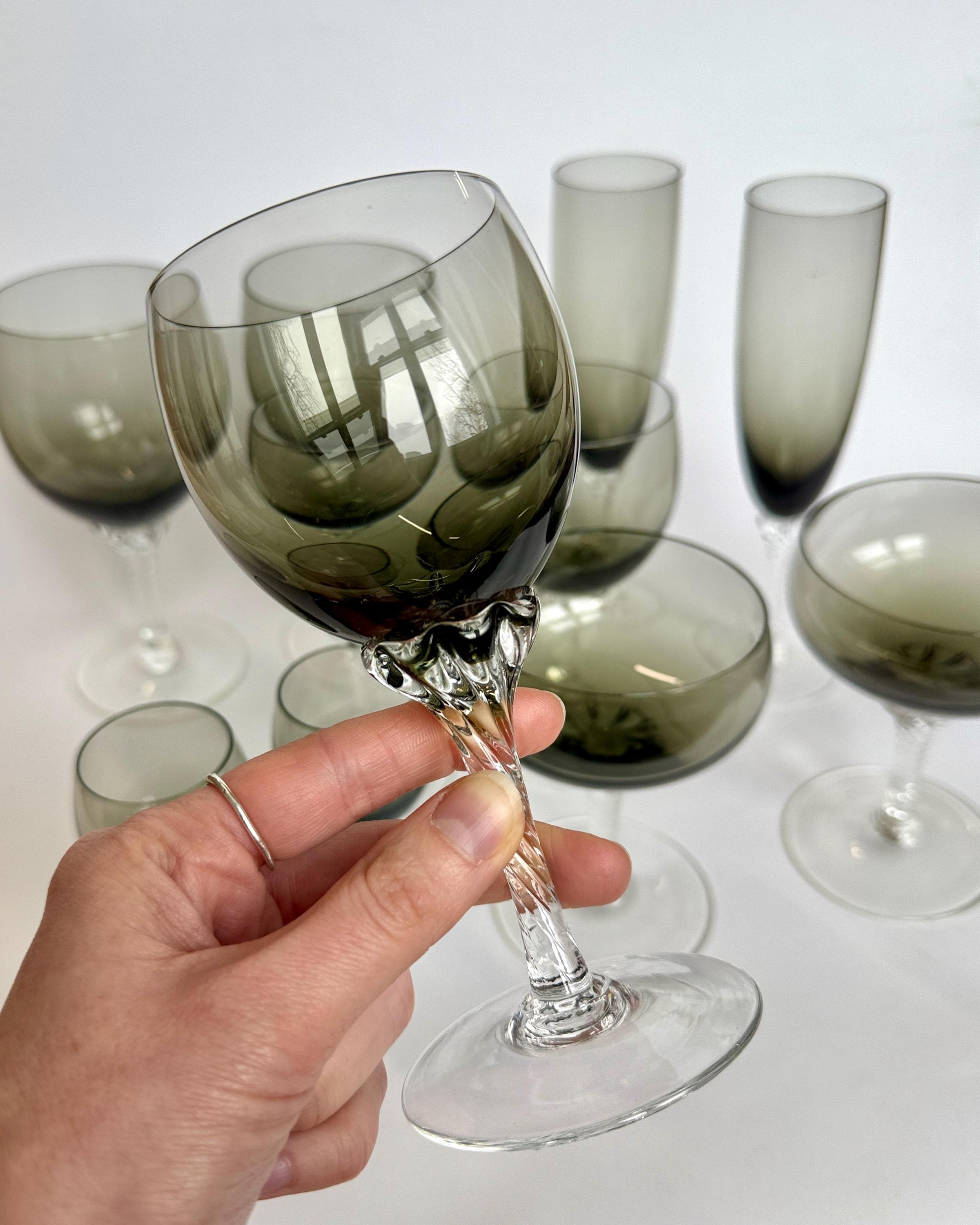 Sasaki Smoke Glass - Etsy