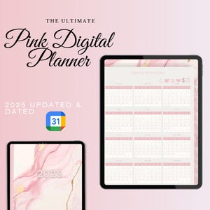 Digitaler Planer in Pink