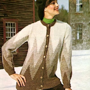 70s Zig Zag Sweater - Etsy