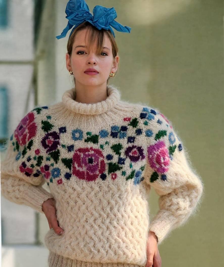トップス 90s~00s ETRO mohair mix knit sweater Etro 90s~00s ETRO mohair mix knit sweater Swirl-Print Mohair-Wool
