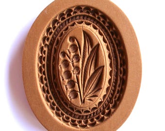 Lilies Lily of the Valley springerle cookie mold by anise-paradise 2215