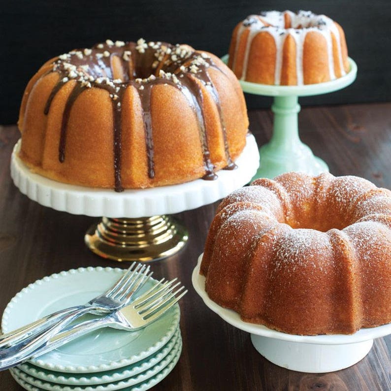 Nordic Ware® Three Tier Bundt Cake Pans Set Mint 50304 Etsy Canada