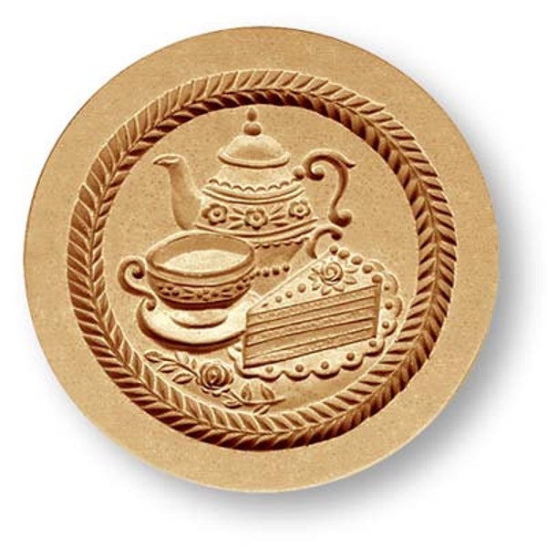 Tea and Cake springerle cookie mold by Änis-Paradies AP 6625