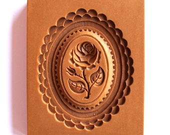 Rose Oval springerle cookie mold by anis-paradies 2222