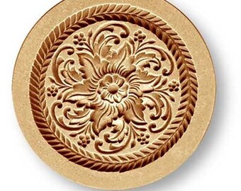 AP 2259 Flower Ornament springerle cookie mold  by Änis-Paradies