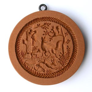 Woodland Forest Animals springerle cookie mold by anis-paradies 3027