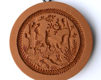Woodland Forest Animals springerle cookie mold by anis-paradies 3027