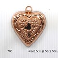 Birth Gramm Small Heart with Flowers copper mold BG0706 New!