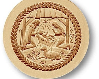 Christmas Creche Nativity of 2012 springerle cookie mold by anis-paradies 1241