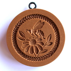 Bee on Flower springerle cookie mold by anis-paradies 3297