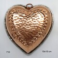 Birth Gramm Large Wreath Heart with Flowers copper mold BG0710 New!