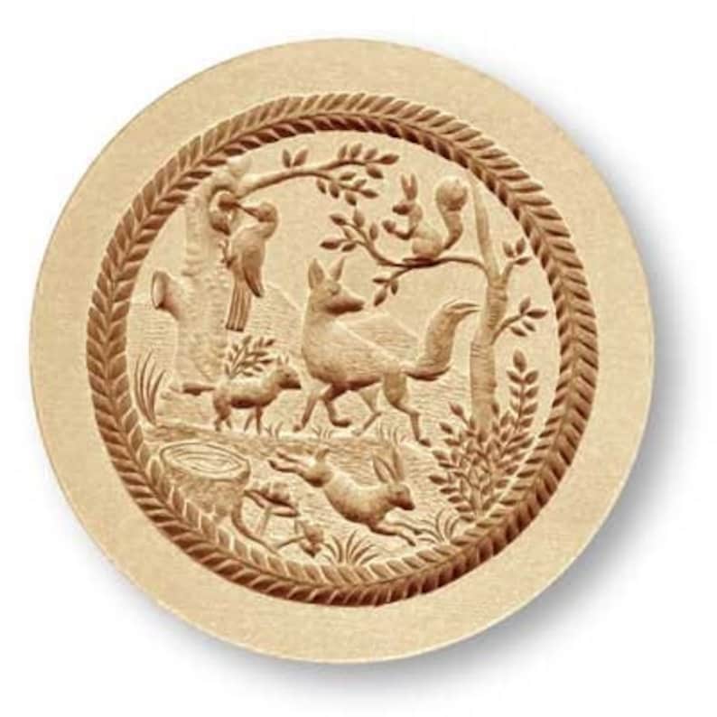 Woodland Forest Animals springerle cookie mold by anis-paradies 3027