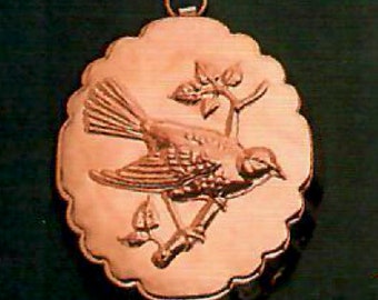 Birth Gramm Bird copper mold BG1106-A Robin Flying onto Branch