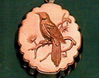 Birth Gramm Bird copper mold BG1106-E Robin Facing Left