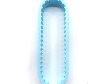 C-2245 Matching Cookie CUTTER for 2245 & 2246 Flower Staff Lady Finger mold - 17246