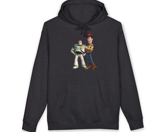 Space Ranger and Cowboy Toy Hoodie | Toy Story Characters Sweatshirt