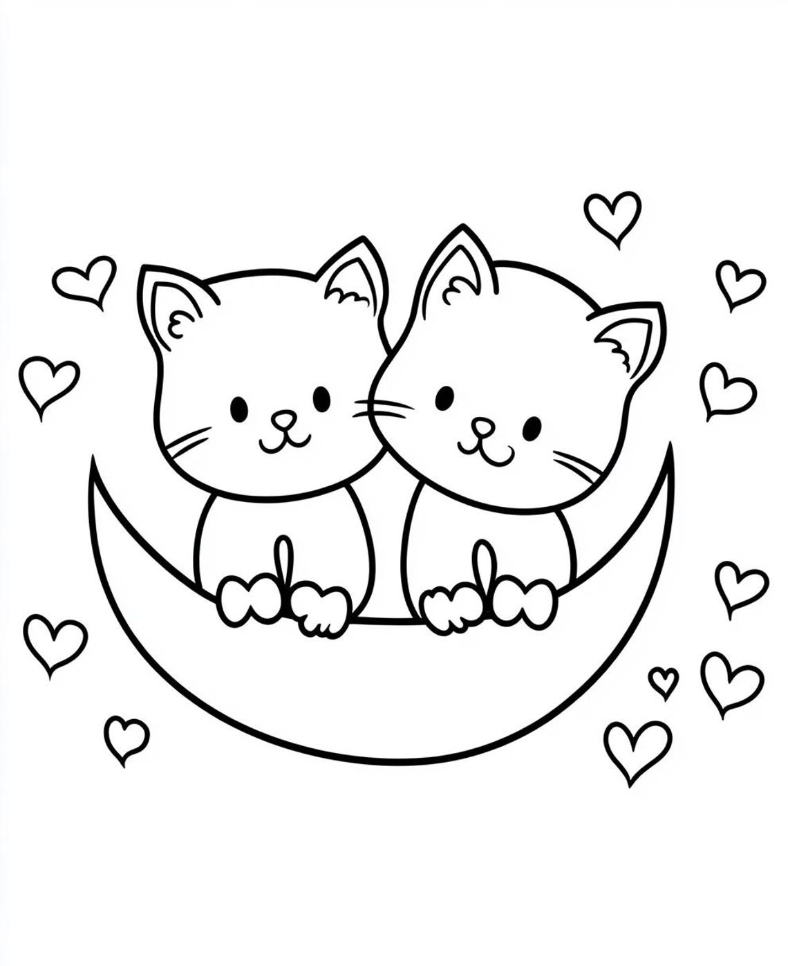 Valentine’s Day Coloring Pages for Kids – 20 Cute Designs | Digital ...