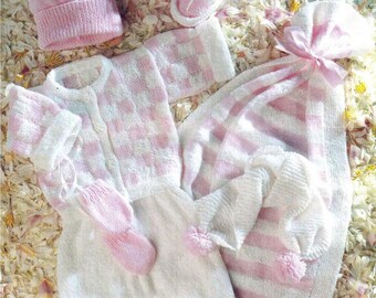 Vintage Strickmuster, Babyausstattung (PDF Download)