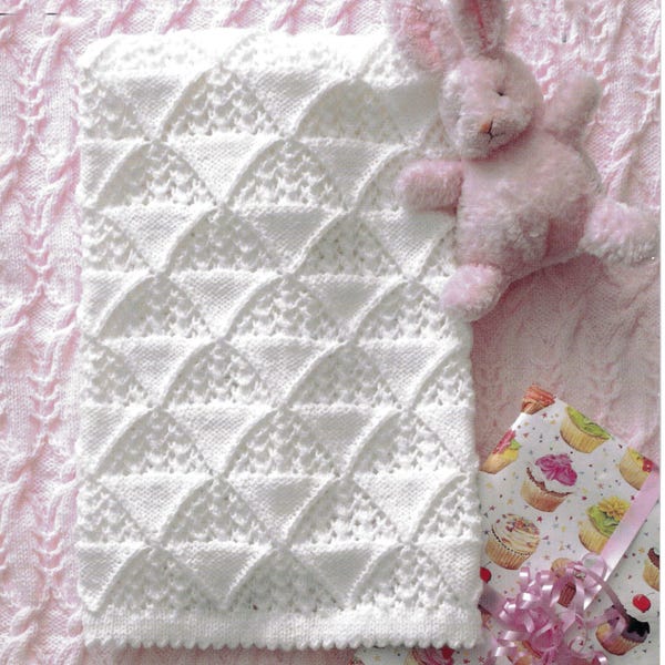 Patrón de punto para funda de cuna de cochecito de bebé estilo vintage, Hatch Design (descarga en PDF)