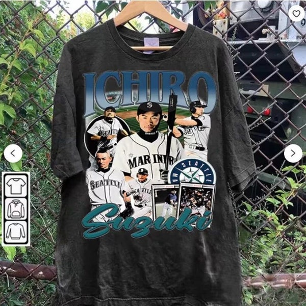 Vintage 90s Graphic Style Ichiro Suzuki TShirt - Ichiro Suzuki Vintage Hoodie - Retro American Baseball Tee For Man and Woman Unisex T-Shirt