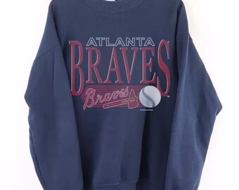 Vintage 90s MLB Atlanta Braves Sweatshirt, Retro Baseball Shirt For Mens Womens