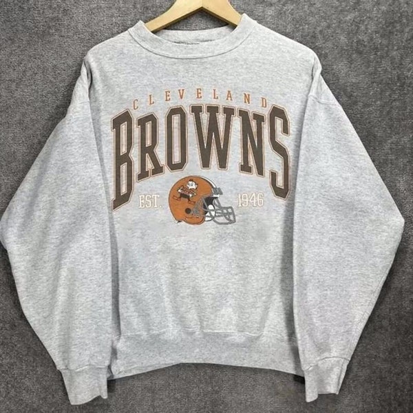 Vintage Cleveland Browns Shirt, Vintage NFL Cleveland Browns Football Shirt