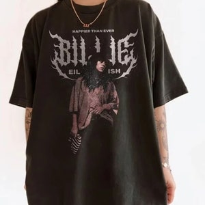 Vintage Billie Eilish Happier Than Ever Tour 2023 Sweatshirt, The World Tour, Billie Eilish Shirt, Billie Eilish Merch Gift, Music Shirt