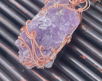 Lavender Crystal Fields necklace, ThePurpleLilyDesigns