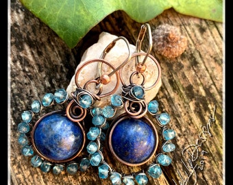 Blue Lagoon, earrings ThePurpleLilyDesigns