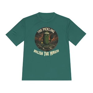 The Pickling Pickle Ball Unisex Tee Shirt, Pickleball Shirt, Moisture Wicking T-Shirt, Gift for Pickleball Player, Sports Tee, Athletic Tee