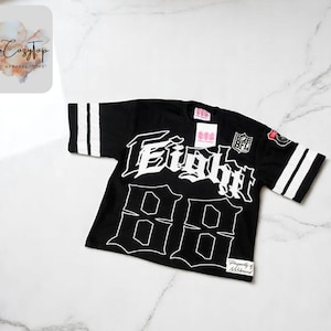Camiseta retrô grande masculina | Blusa folgada estilo streetwear Harajuku | Manga curta com estampa de letras | Look com design de números urbanos