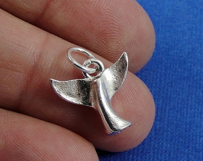 Whale Tail Charm - Silver Whale Tail Charm for Necklace or Bracelet
