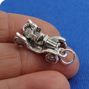 Sterling Silver 3D Hot Rod Old Classic American Car Charm Pendant Sterling Silver 3D Hot Rod Old Classic American Car Charm Pendant