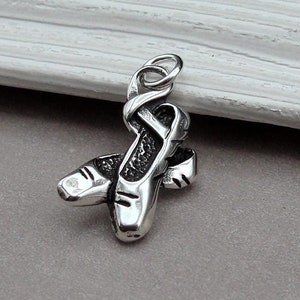 Ballerina Shoes Slippers Charm Sterling Silver Ballerina Shoes Slippers Charm Sterling Silver