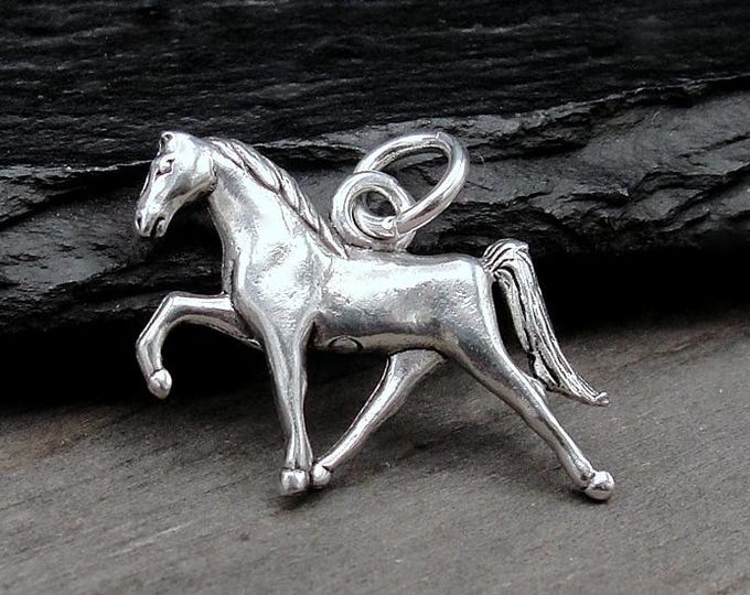 Silver Horse Charm, Walking Horse Charm, Equestrian Charm, Pony Charm, Horse Riding Charm, Equestrian Jewelry, Gift for Horse Lovers