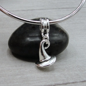 Pendentif chapeau de sorcière en argent, breloque chapeau de sorcière, breloque chapeau sorcier, breloque Halloween, breloque bracelet, grand trou, gros trou