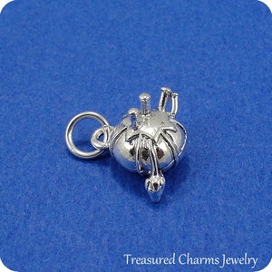 Pin Cushion Charm - Silver Plated Pin Cushion Charm for Necklace or Bracelet