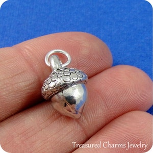 Acorn Charm - Silver Plated Acorn Charm for Necklace or Bracelet