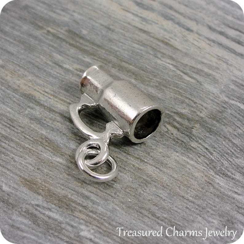 Beer Mug Charm Silver Plated Beer Stein Charm for Necklace Etsy