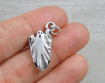 Ghost Charm - Silver Plated Ghost Charm for Necklace or Bracelet