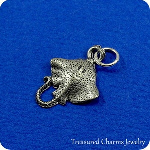 Stingray Charm Silver Plated Stingray Charm for Necklace or Bracelet image 1