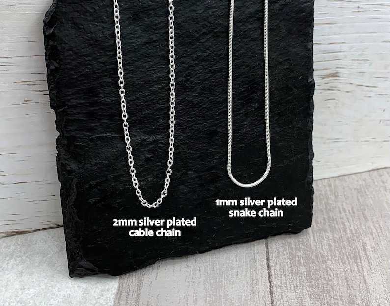 Bakers Kitchen Mixer and Whisk Necklace, Silver Baking Charms on a Silver Cable Chain image 3