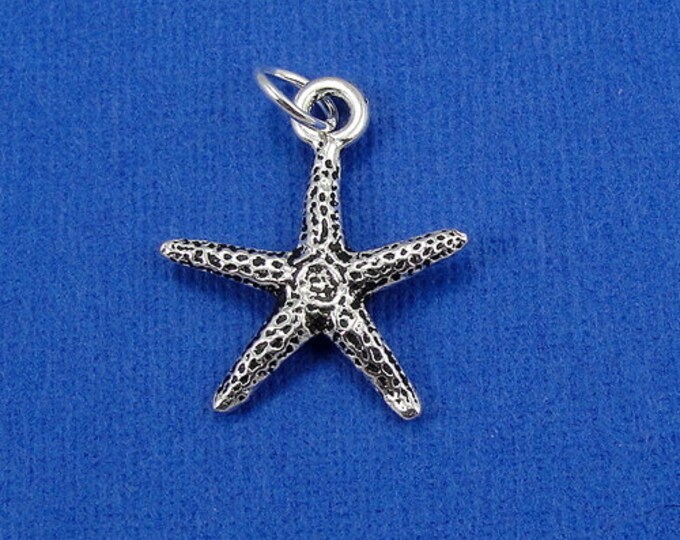 Starfish Charm - Silver Starfish Charm for Necklace or Bracelet