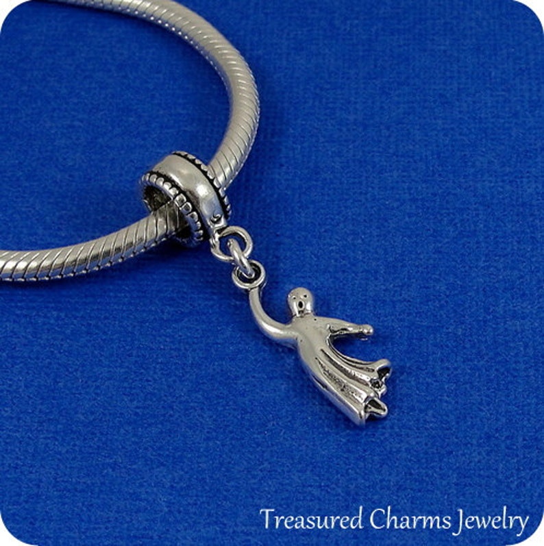 Gespenst European Dangle Bead Charm Sterling Silber Gespenst Charm für europäisches Armband Bild 1